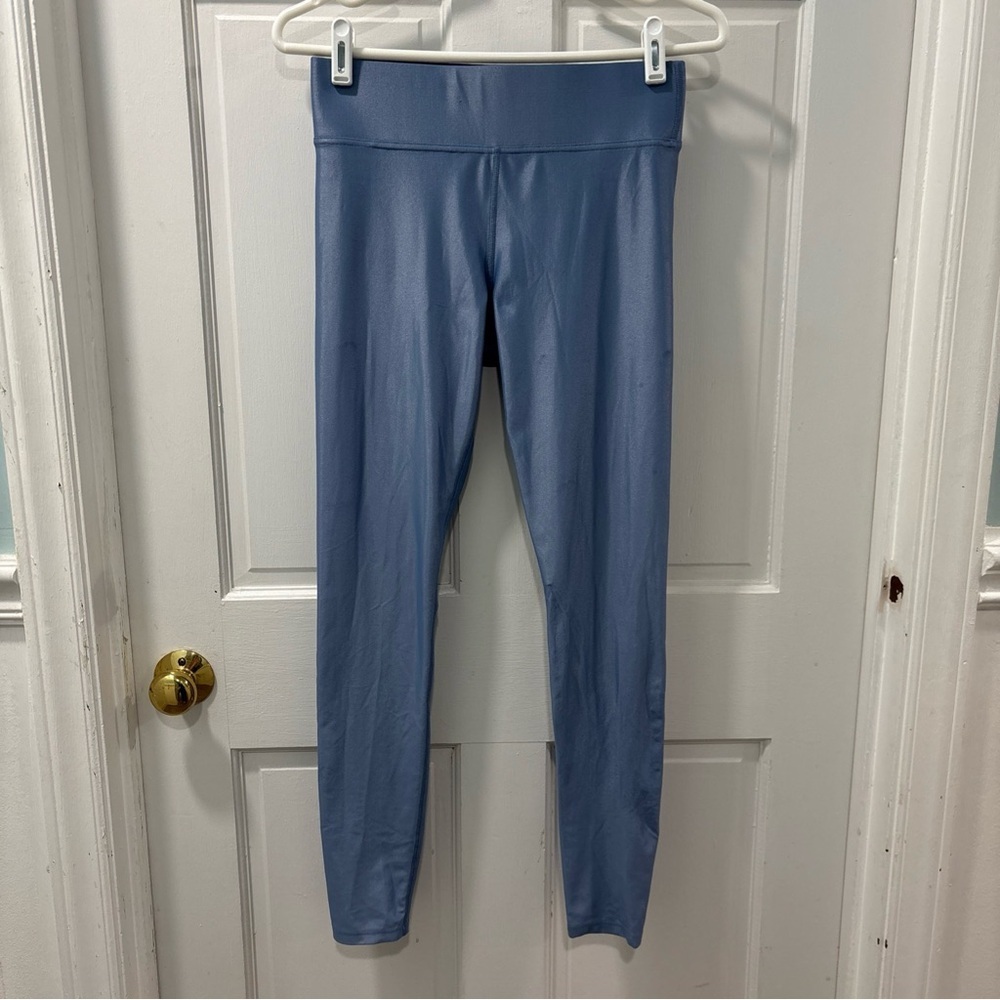 Carbon38 Takara Shine Leggings Size M Full Length Regular Rise Blue NWOT